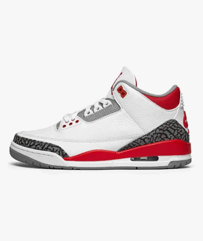 Nike Air Jordan 3 Retro Fire Red білі - white, розмір 44