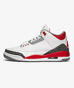 Nike Air Jordan 3 Retro Fire Red білі - white, розмір 44 - фото 1