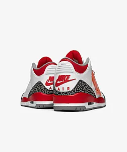 Nike Air Jordan 3 Retro Fire Red білі - white, розмір 44 - фото 3