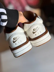 Nike Air Jordan Stadium 90 біло-коричневі - white, розмір 44 - фото 5