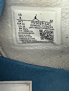 Nike Air Jordan 4 Retro Military Blue білі - white, розмір 41 - фото 5