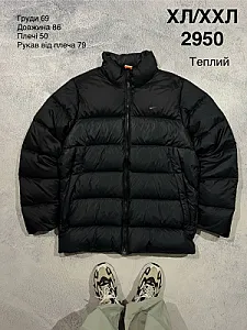 Nike пуховик чорний - black, розмір XL - фото 1