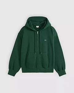Levi's зіп-худі темно-зелене - green, розмір S - фото 7