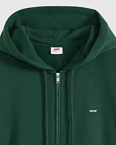 Levi's зіп-худі темно-зелене - green, розмір S - фото 8