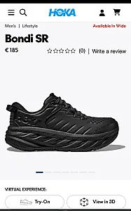Hoka Bondi SR чорні - black, розмір 42 - фото 9