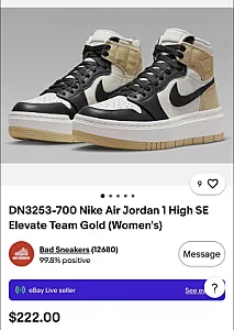 Nike Air Jordan 1 High SE Elevate Team Gold білі - white, розмір 42 - фото 2
