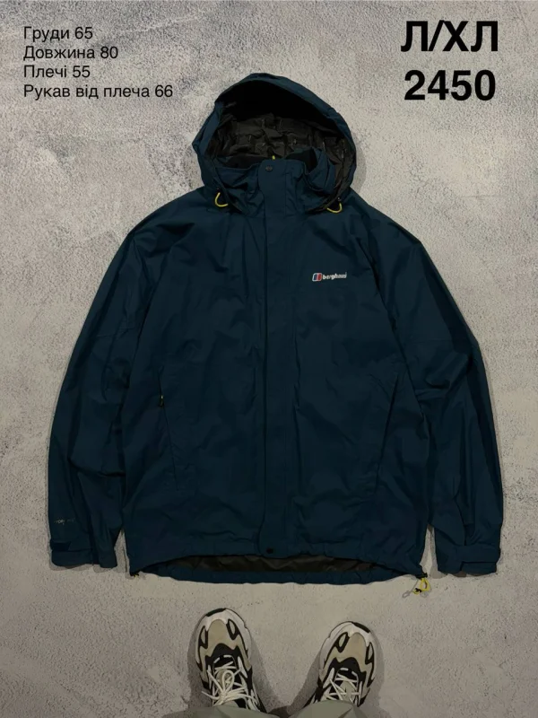 Berghaus куртка з капюшоном темно-синя - blue, розмір XL