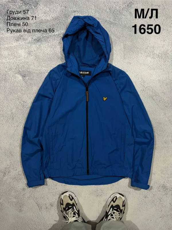 Lyle & Scott куртка з капюшоном синя - blue, розмір M