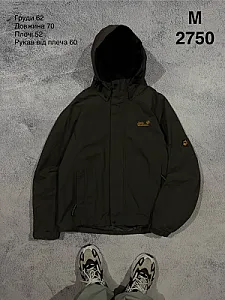 Jack Wolfskin куртка з капюшоном темно-оливкова - green, розмір M - фото 1
