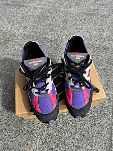 New Balance x PALACE 991 сірі з фіолетовими та рожевими вставками - multicolor, розмір 41 - фото 2