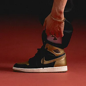 Nike Air Jordan 1 Black/Brown чорні та коричневі - black, розмір 38 - фото 1
