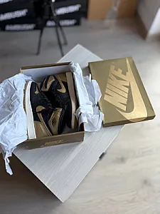 Nike Air Jordan 1 Black/Brown чорні та коричневі - black, розмір 38 - фото 2
