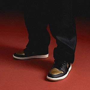 Nike Air Jordan 1 Black/Brown чорні та коричневі - black, розмір 38 - фото 5