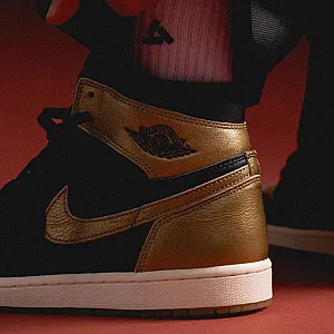 Nike Air Jordan 1 Black/Brown чорні та коричневі - black, розмір 38 - фото 6