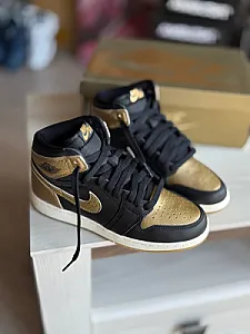 Nike Air Jordan 1 Black/Brown чорні та коричневі - black, розмір 38 - фото 8